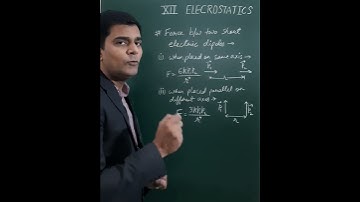 Force Between Two Dipoles #virendrajoshi #electrostatics #physicsshorts #physicstricks #physics