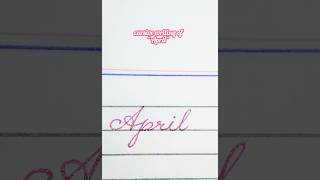 Full how to write April in cursive writing #handwriting #viralshorts #calligraphy Update