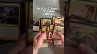 Pack 1 - Guildpact Sorting (MTG Bulk) #mtg #bulkcards #relaxingvideo #cardsorting #tcg #mtgasmr