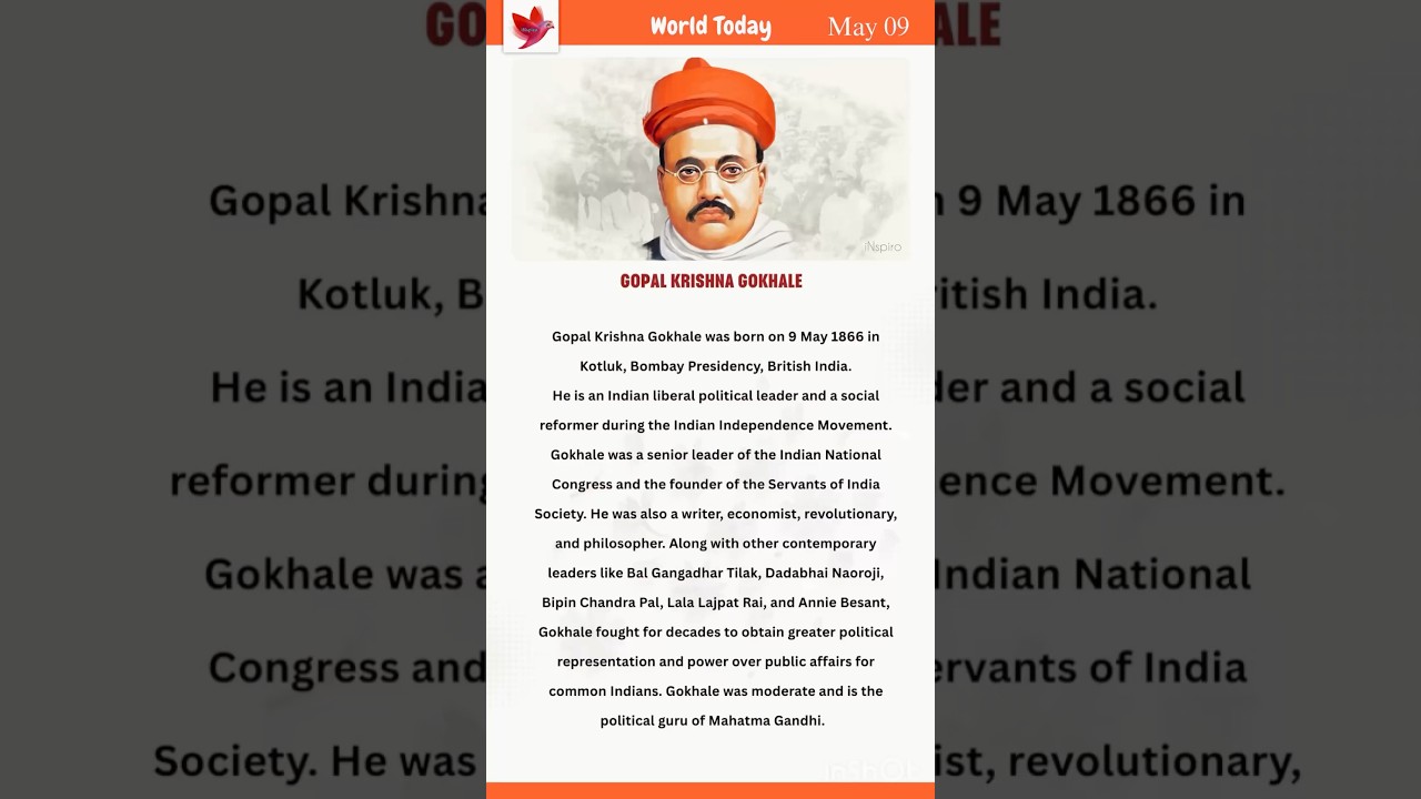 Gopal Krishna Gokhale | May 9 