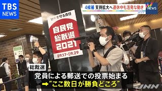 自民党総裁選“勝負どころ”３連休、４候補はオンラインなど訴え