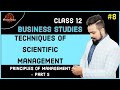 🔴 Techniques of scientific management | Class 12 | Business studies | board exam | video 8