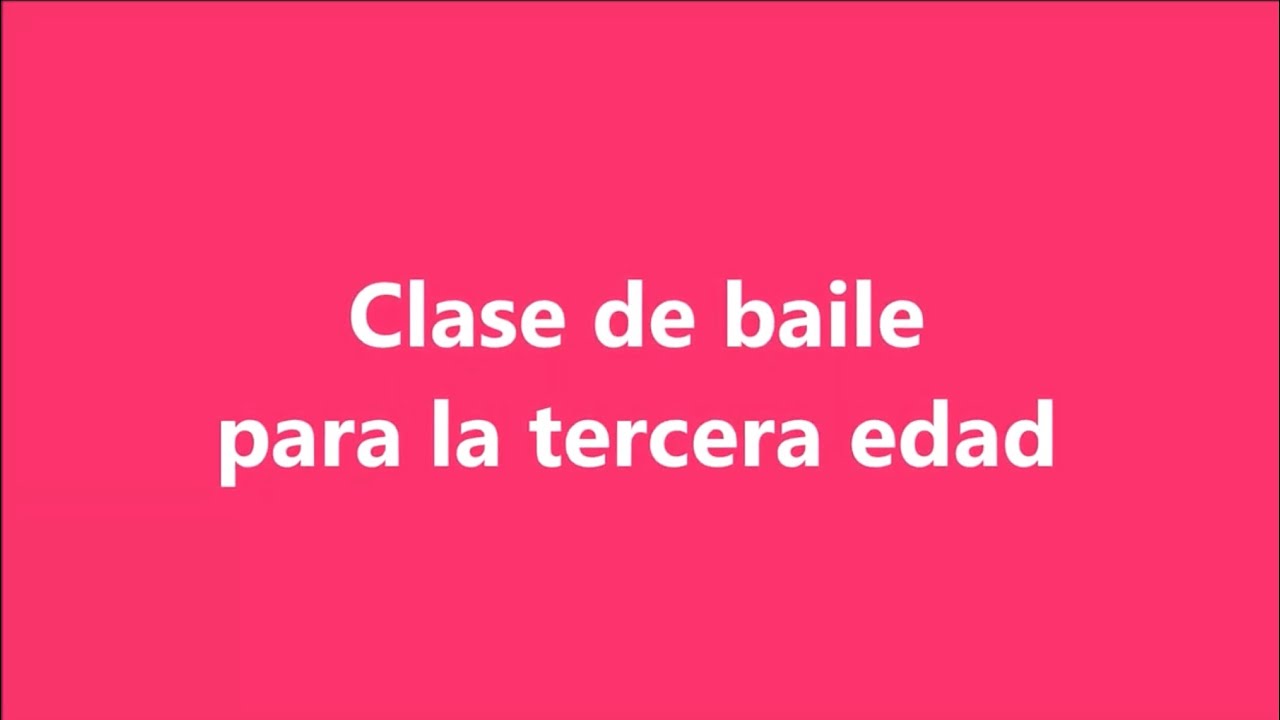 Clase de baile para la tercera edad. Adulto mayor. Clase completa para personas mayores.