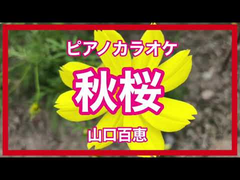 【カラオケ】秋桜 山口百恵 ピアノBGM 昭和歌謡 秋の歌