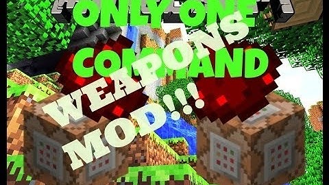 Minecraft - Weapons with only one command block | no mod