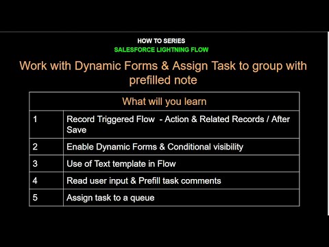 11.How to Series | Salesforce Flow | Dynamic Forms & Group Task with ...