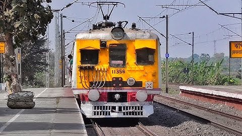 Crowded Howrah-Barddhaman Chord Line EMU Local Train Arrive & Departed Station | Eastern Railways
