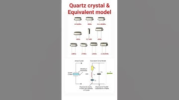 Equivalent circuit model of quartz crystal #electronicseducation #electronicsrd #electronics