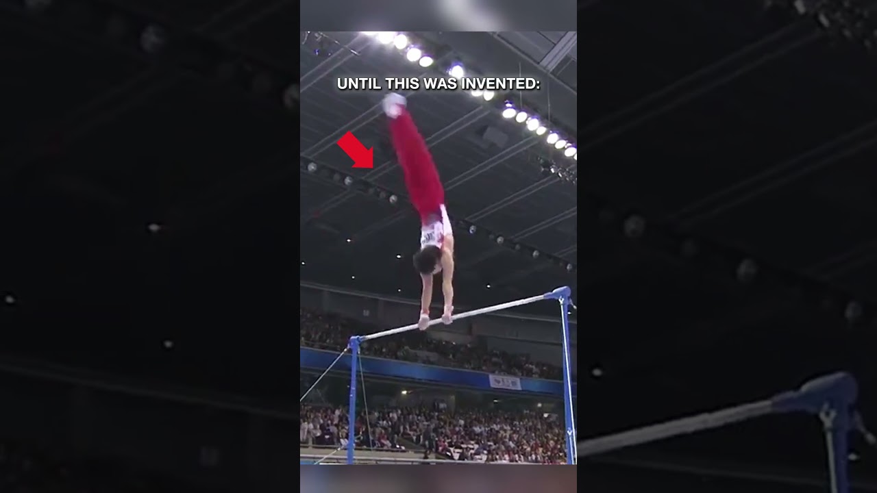Can you spot the difference in technique?🤔 #gymnastics #sports #thenvsnow #highbar