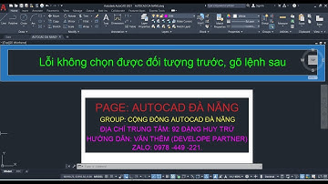 Lỗi không chọn được đối tượng trước khi nhập lệnh | Lỗi thường gặp Autocad | Tự học Autocad