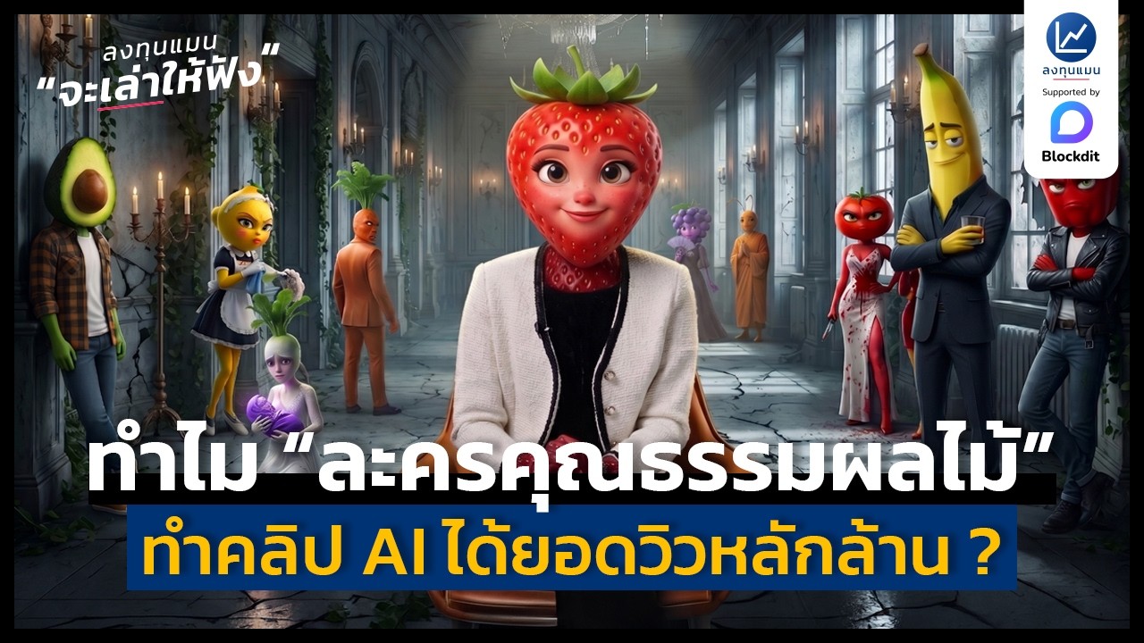 ทำไม “ละครคุณธรรมผลไม้” ทำคลิป AI ได้ยอดวิวหลักล้าน ? | ลงทุนแมนจะเล่าให้ฟัง
