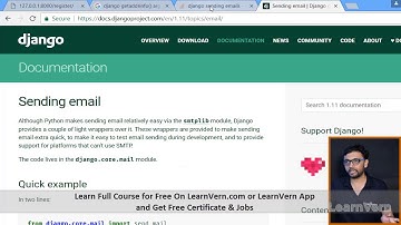 How To Solve The Sending Email Error In Django? | Free On LearnVern