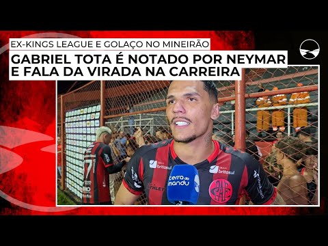 Ex-Kings League e golaço no Mineirão: Gabriel Tota é notado por Neymar e fala da virada na carreira
