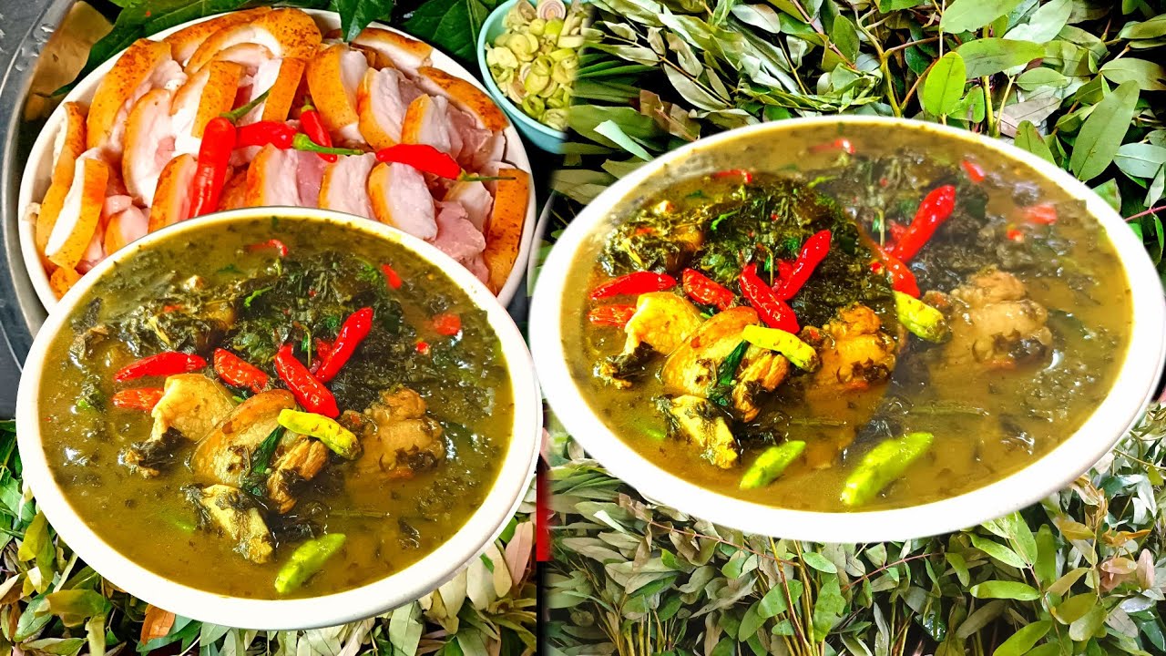 แกงผักขี้เหล็กใส่หมู ป่า #เมนูพื้นบ้านแช่บ ๆ