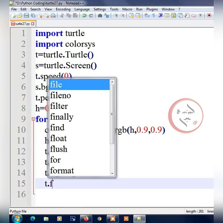 Python Turtle Draw Using Import Colorsys Library | Programming in ...