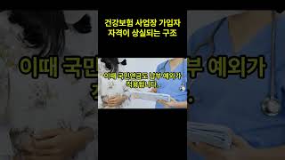 건강보험 사업장 가입자 자격이 상실되는 구조