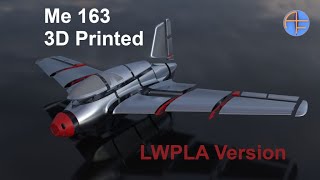 Me163 3D Printed - LWPLA version, 1200 mm wingspan.
