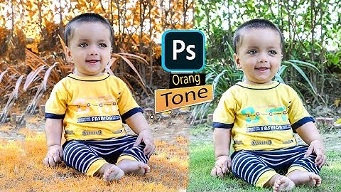 Photoshop Tutorial : Orange Color Tone in One Layer Within 1 Minute