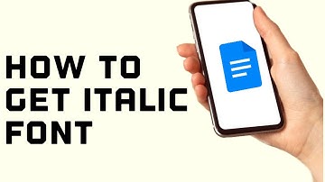 How to Get Italic Font on Google Docs