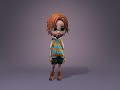 Pixel Style Stylized Girl | 3D modeling | Rigging | texturing | Animation | Game Characters | Unity