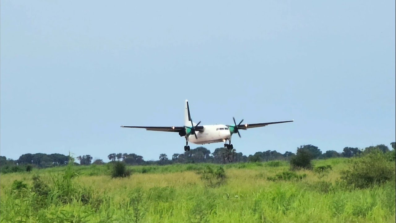 FOKKER 50 | 5Y-SMQ Landing and Takeoff Malakal (HJMK), South Sudan