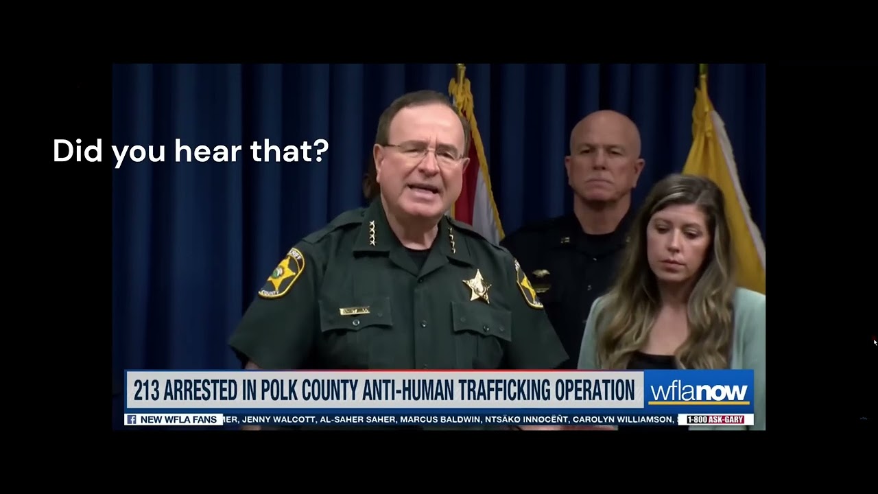 Sheriff Grady Judd Polk County Florida explains human trafficking and ...