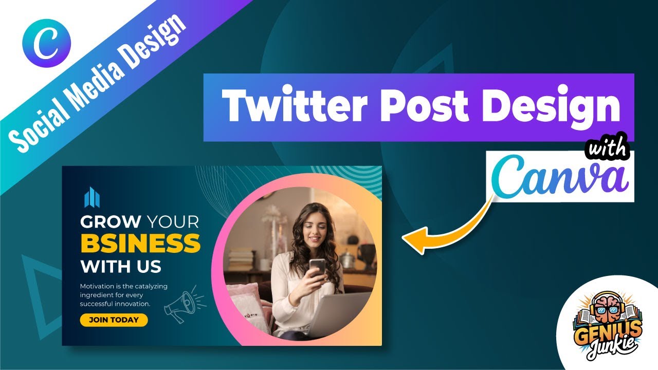 Design Eye Catching Twitter X Posts with Canva | Genius Junkie
