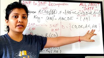 1NF/2NF  to 3NF Conversion | How To Decompose A Relation With Example | DBMS Session 34