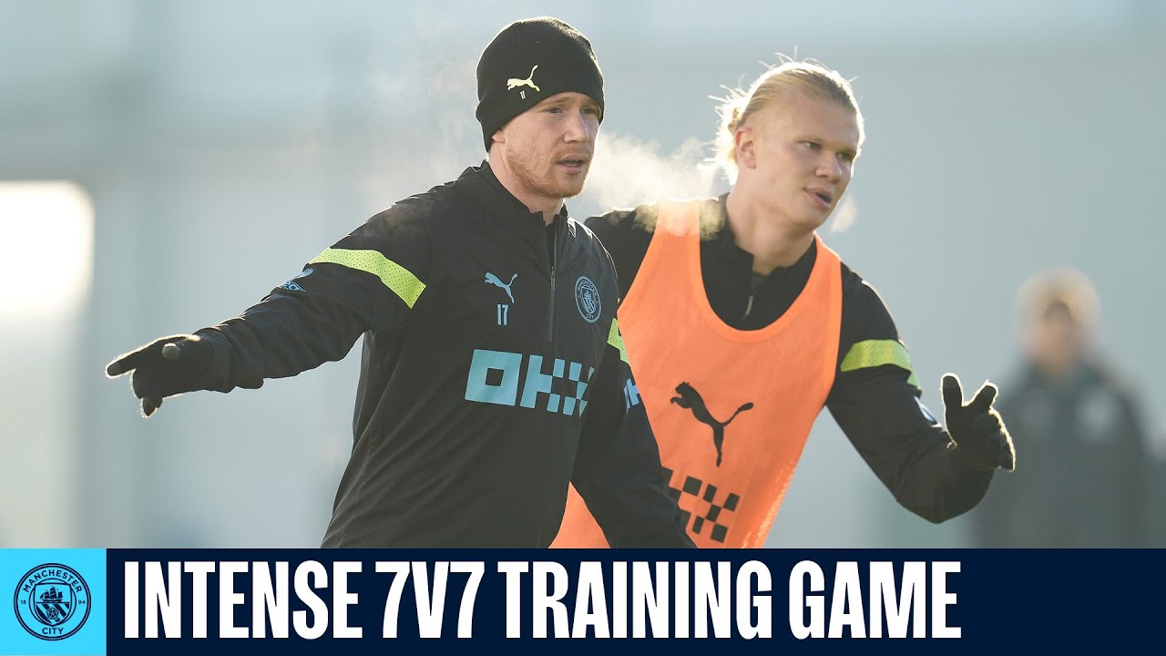 TRAINING IN THE WINTER SUN | Intense 7v7 Game