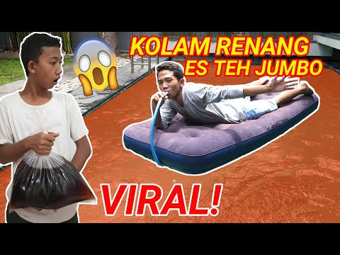 Arik Berenang Dikolam Es Teh Jumbo Viral Tiktok, Bikin Esmosi ! | Mikael Tubehd