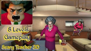 Scary Teacher 3D || 8 Level's Gameplay Walkthrough 🤒 Android phone games #viral #youtubeshorts #yt