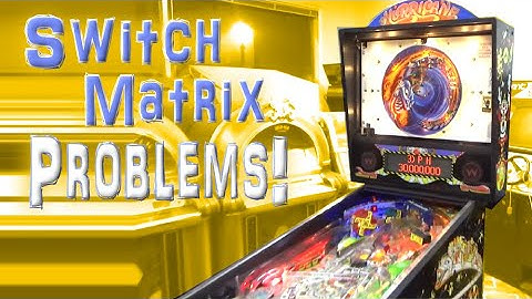 Switch Matrix Issues On A Williams HURRICANE Pinball Machine... What A Cool Game!