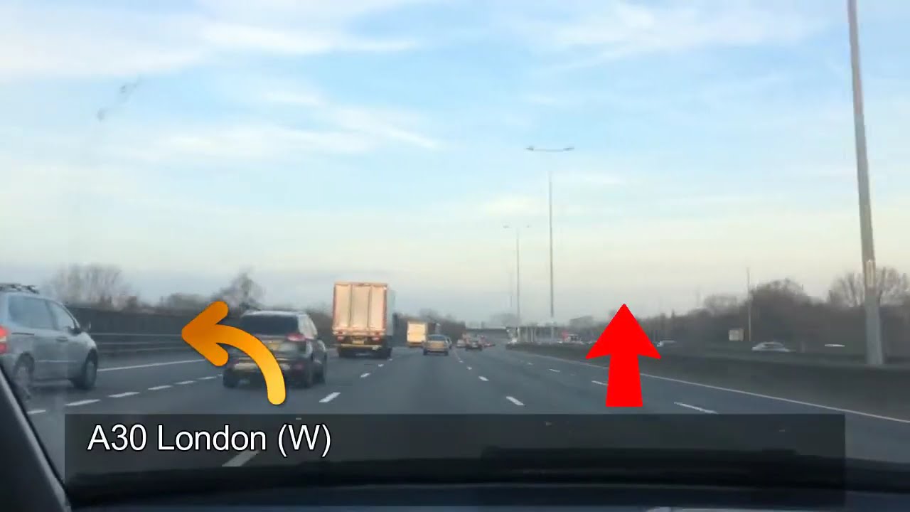 Driving in the UK: M25-M4 Motorway | Egham - Hayes Town | Time Lapse Driving Tour