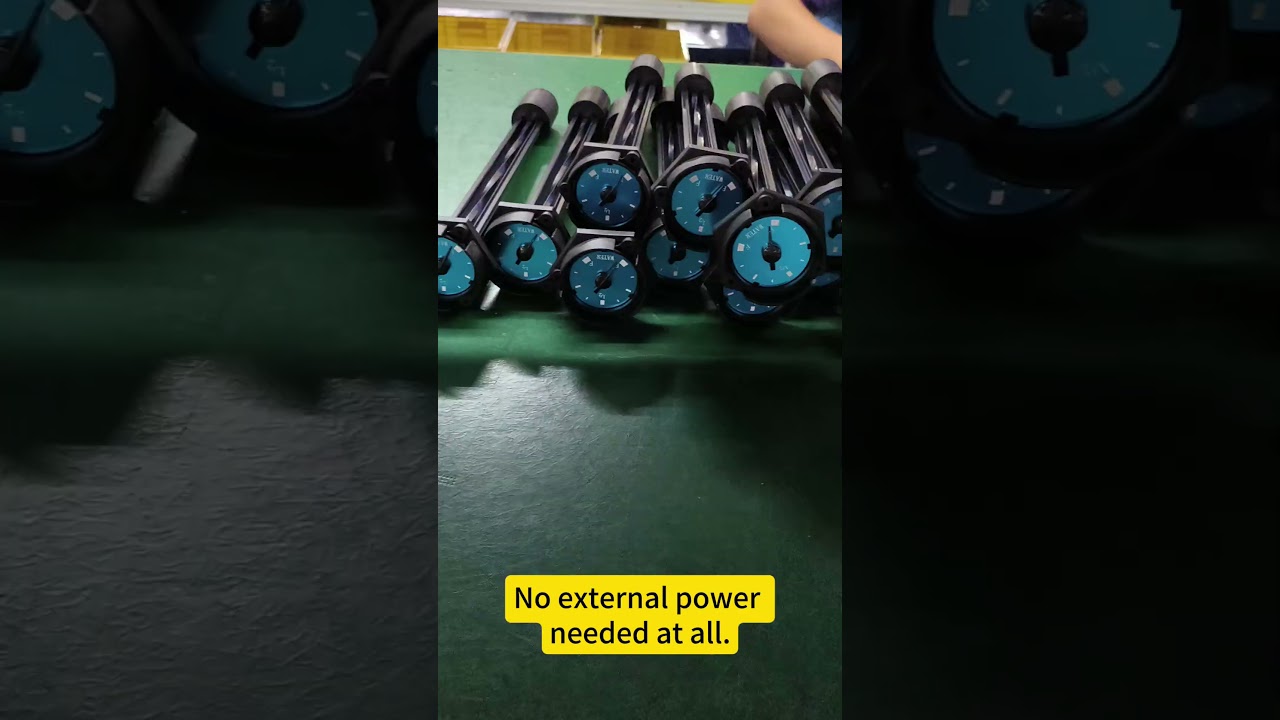 mechanical liquid level gauge for water tanks.  