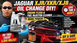 🔥 Jaguar XJR/XKR/XJ8 Oil Change DIY | Engine Flush & Fuel Injector Cleaner for More Power!
