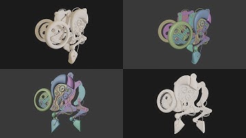 Mechanical Rigging in Blender: 3D Automata (Work In Progress)