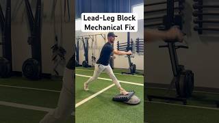 Lead-Leg Block Fix #mlb #baseball #pitching #pitchingmechanics #velocity #sports #shorts