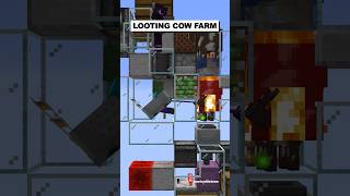 Best Looting Cow Farm in Minecraft #shorts