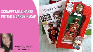 Scrappytails 5 Harry Potter themed card recap