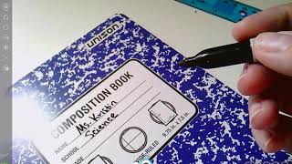 Science Notebook Setup Video