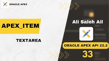 APEX_ITEM  : TEXTAREA