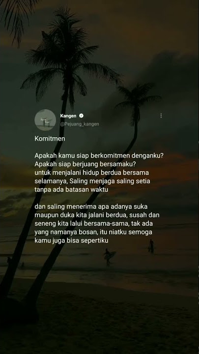 Komitmen ?