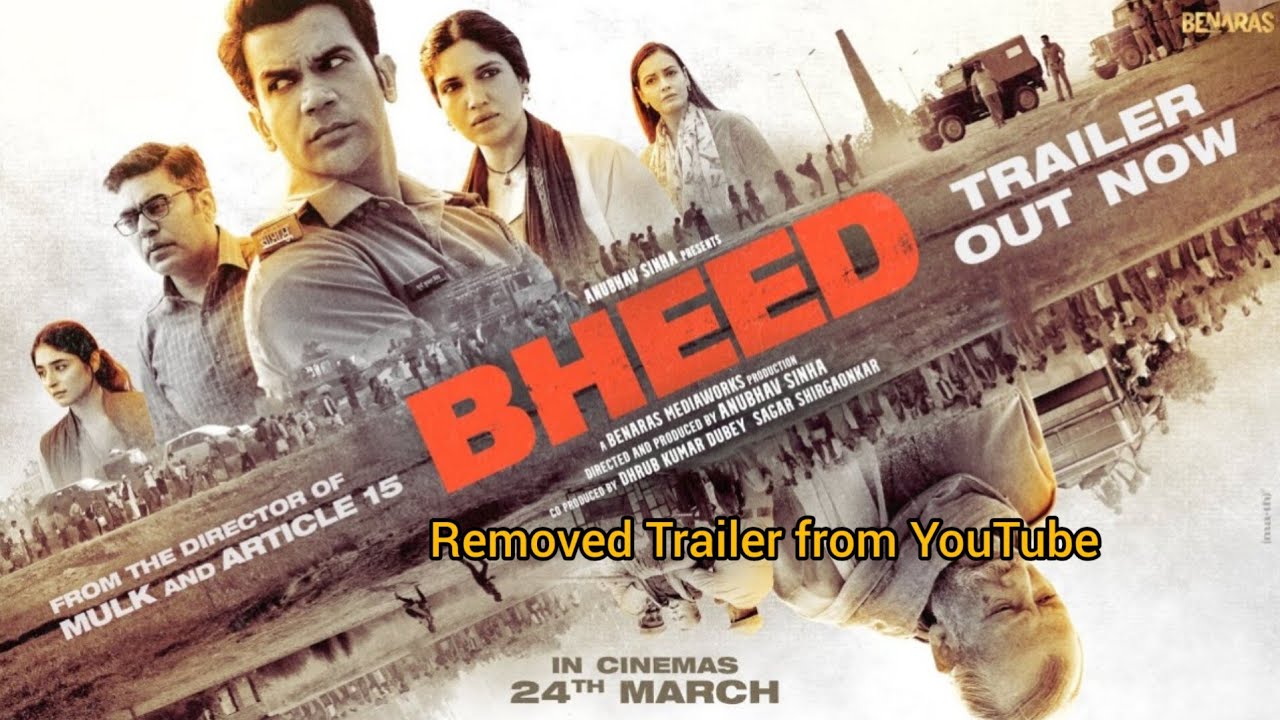 Bheed Official Trailer | Removed Bheed Trailer from TSeries | Bheed Movie Removed Trailer 