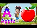Phonics Song 2 with TWO Words in 3D - A For Airplane - ABC Alphabet Songs with Sounds for Children