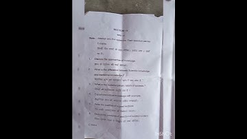 B Ed first year question paper understanding disciplines and sunjects