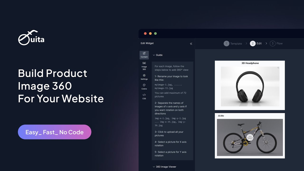 How to build product image 360 for your website - YouTube