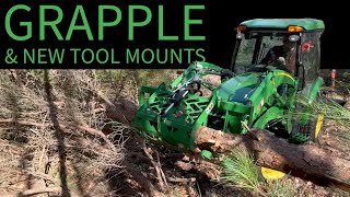 Tackling Tough Tree Cleanup with Grapple + Tractor Attachments (+ Bonus Drone Footage) by MI Off-Grid Adventures 1,054 views 3 weeks ago 11 minutes, 51 seconds