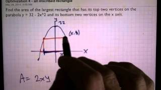 Optimization 4 an inscribed rectangle