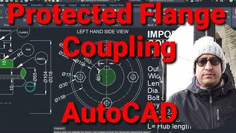 Protected Flange Coupling Assembly Drawing || AutoCad
