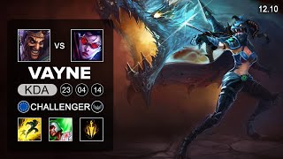 Vayne vs Draven ADC - EUW Challenger - Patch 12.10 Season 12